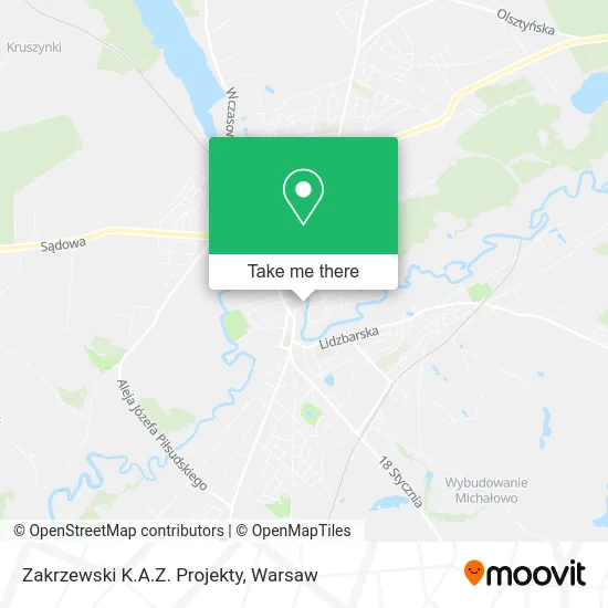 Карта Zakrzewski K.A.Z. Projekty