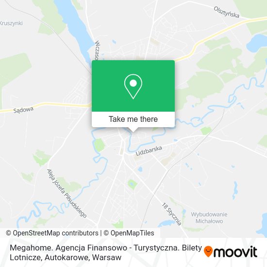 Megahome. Agencja Finansowo - Turystyczna. Bilety Lotnicze, Autokarowe map