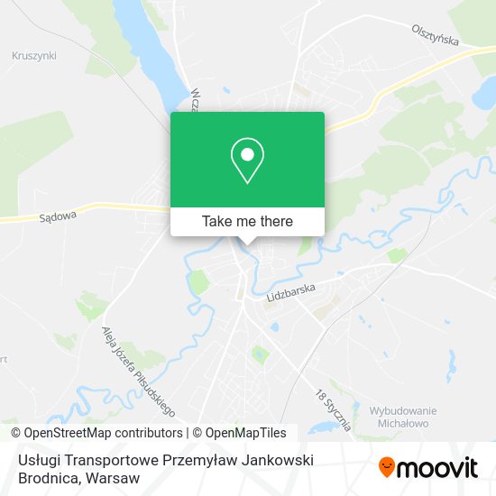 Usługi Transportowe Przemyław Jankowski Brodnica map