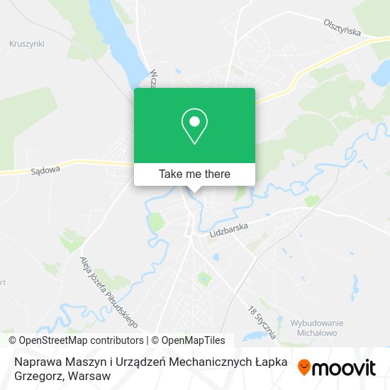 Naprawa Maszyn i Urządzeń Mechanicznych Łapka Grzegorz map