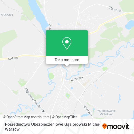 Pośrednictwo Ubezpieczeniowe Gąsiorowski Michał map