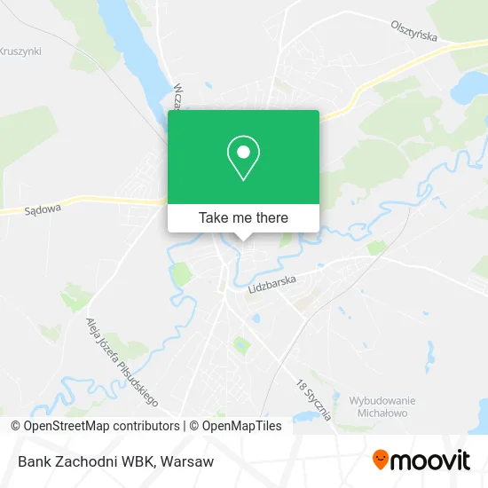 Bank Zachodni WBK map