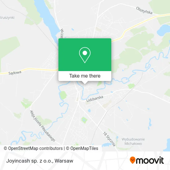 Карта Joyincash sp. z o.o.