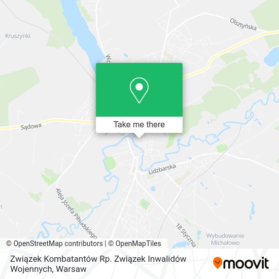 Związek Kombatantów Rp. Związek Inwalidów Wojennych map