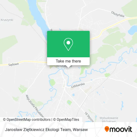 Jarosław Ziętkiewicz Ekologi Team map