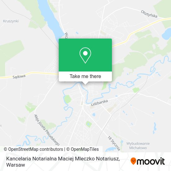 Kancelaria Notarialna Maciej Mleczko Notariusz map