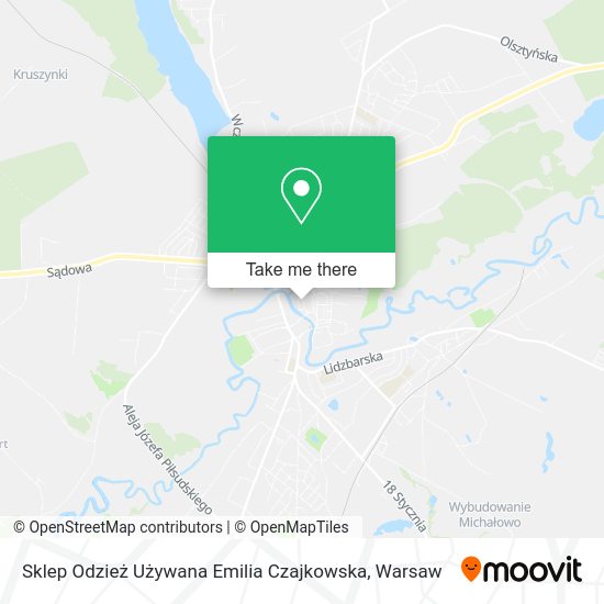 Sklep Odzież Używana Emilia Czajkowska map