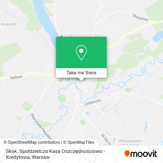 Skok. Spółdzielcza Kasa Oszczędnościowo - Kredytowa map