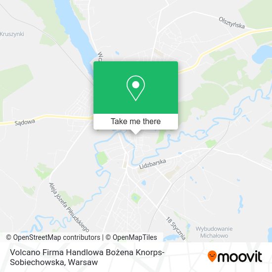 Volcano Firma Handlowa Bożena Knorps-Sobiechowska map