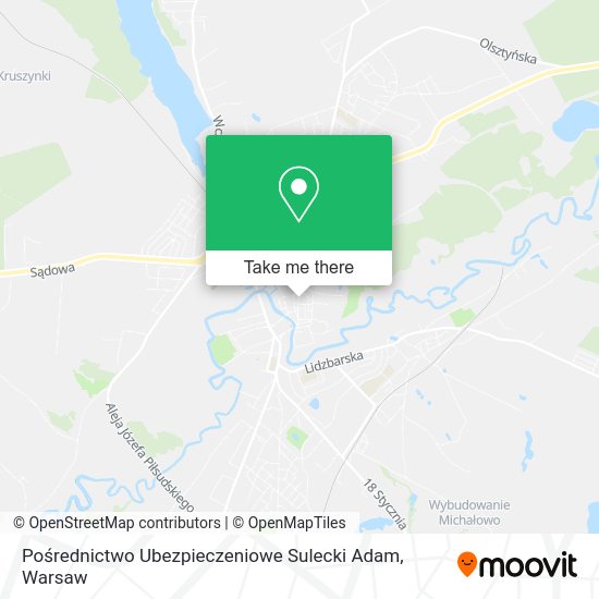 Pośrednictwo Ubezpieczeniowe Sulecki Adam map