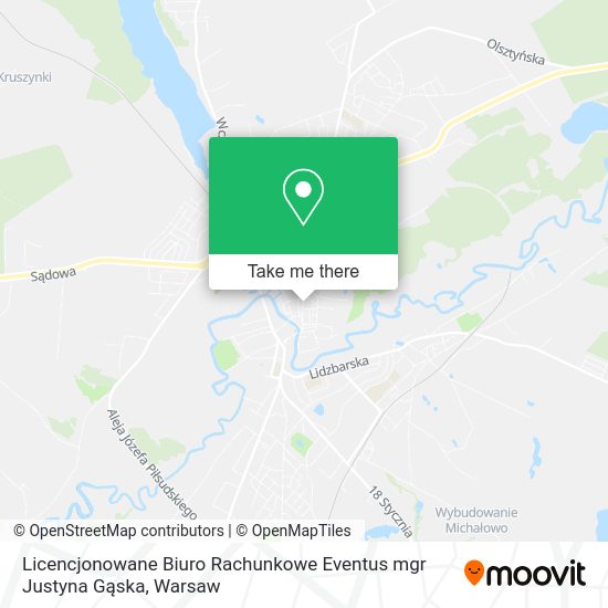 Licencjonowane Biuro Rachunkowe Eventus mgr Justyna Gąska map