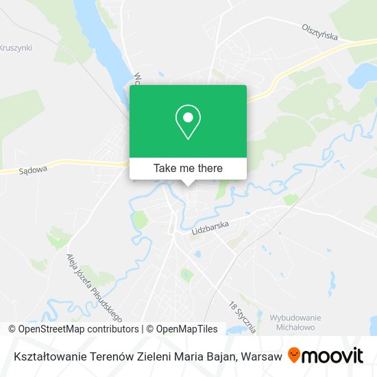 Карта Kształtowanie Terenów Zieleni Maria Bajan