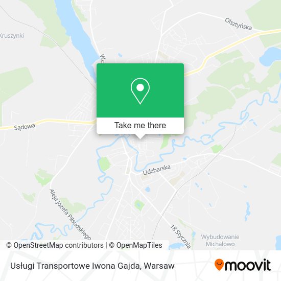 Usługi Transportowe Iwona Gajda map