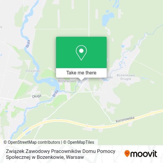 Związek Zawodowy Pracowników Domu Pomocy Społecznej w Bozenkowie map