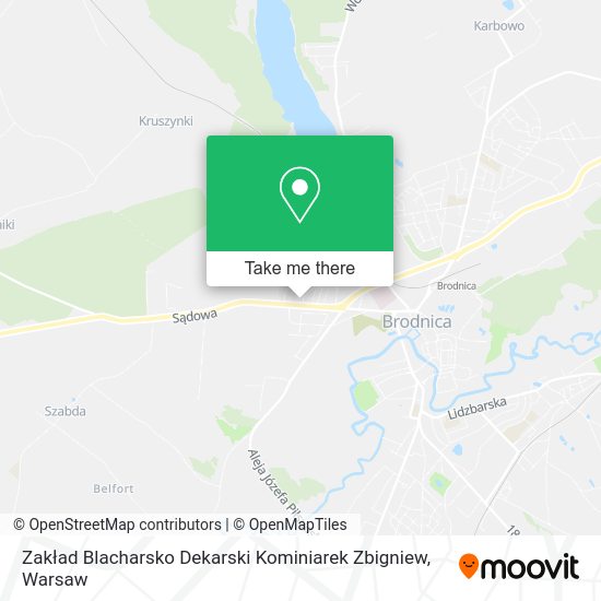 Zakład Blacharsko Dekarski Kominiarek Zbigniew map