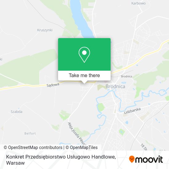 Konkret Przedsiębiorstwo Usługowo Handlowe map