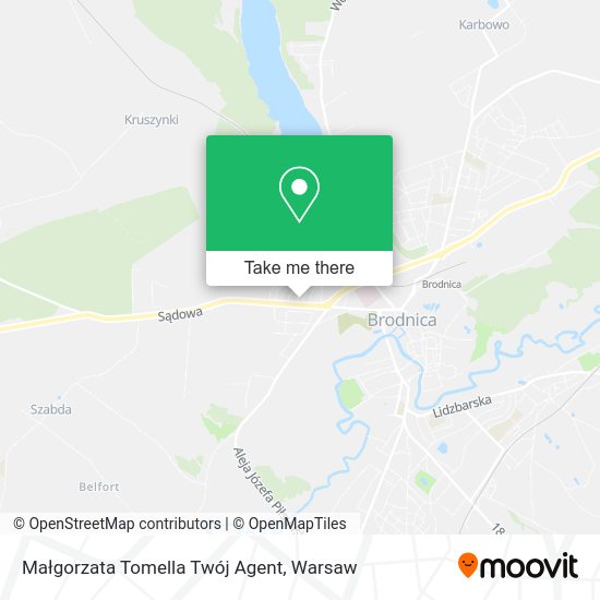 Małgorzata Tomella Twój Agent map