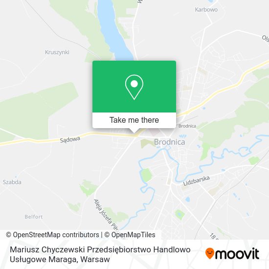 Mariusz Chyczewski Przedsiębiorstwo Handlowo Usługowe Maraga map