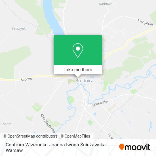 Centrum Wizerunku Joanna Iwona Śnieżawska map