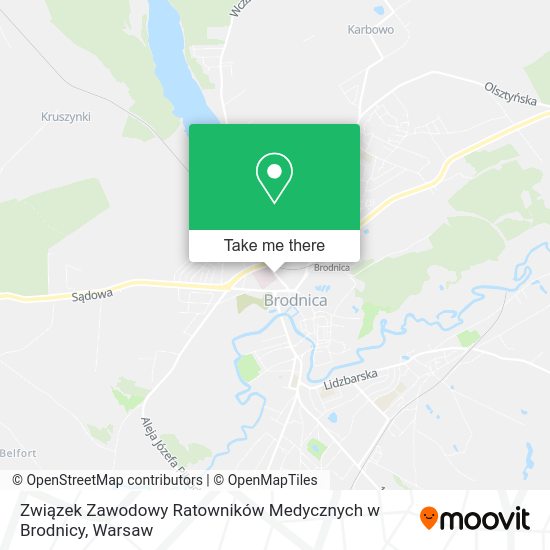 Карта Związek Zawodowy Ratowników Medycznych w Brodnicy