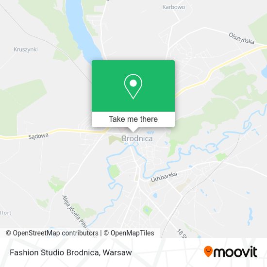 Fashion Studio Brodnica map