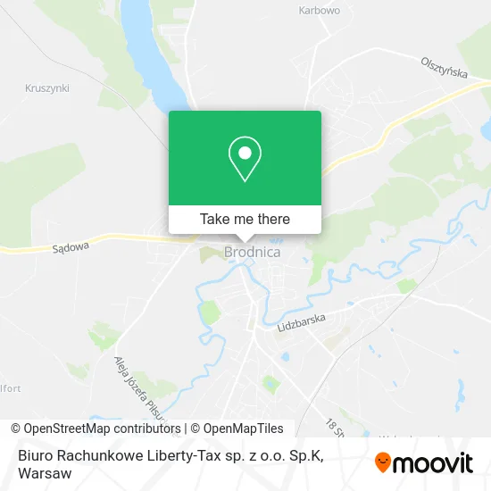 Карта Biuro Rachunkowe Liberty-Tax sp. z o.o. Sp.K