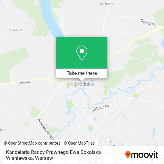 Kancelaria Radcy Prawnego Ewa Sokalska Wisniewska map