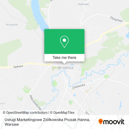 Usługi Marketingowe Ziółkowska Prusak Hanna map