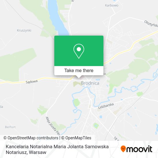 Kancelaria Notarialna Maria Jolanta Sarnowska Notariusz map