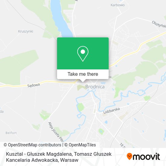 Kusztal - Głuszek Magdalena, Tomasz Głuszek Kancelaria Adwokacka map