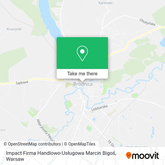 Impact Firma Handlowo-Usługowa Marcin Bigoś map