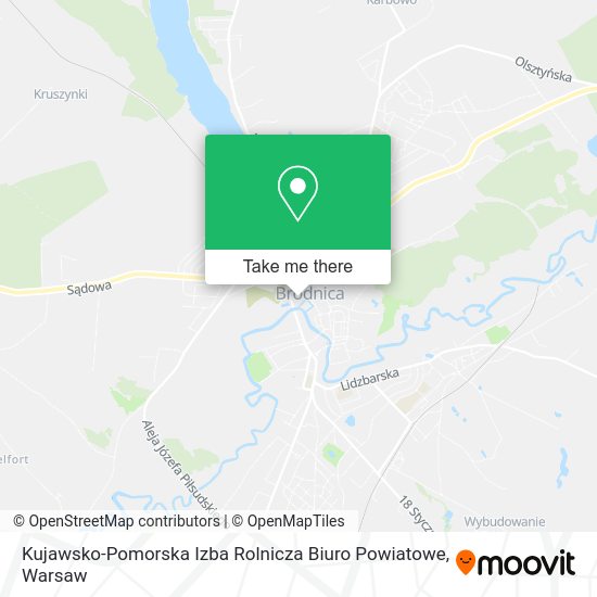 Kujawsko-Pomorska Izba Rolnicza Biuro Powiatowe map