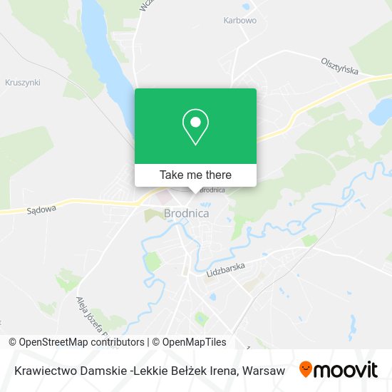 Krawiectwo Damskie -Lekkie Bełżek Irena map