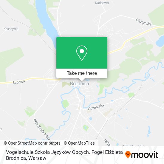 Vogelschule Szkoła Języków Obcych. Fogel Elżbieta Brodnica map