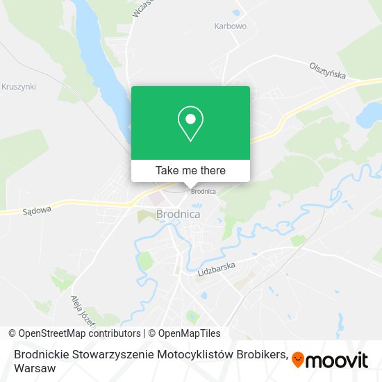 Карта Brodnickie Stowarzyszenie Motocyklistów Brobikers