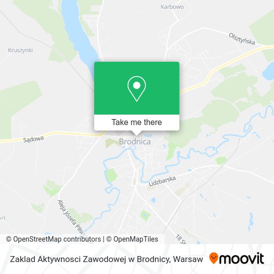 Zaklad Aktywnosci Zawodowej w Brodnicy map