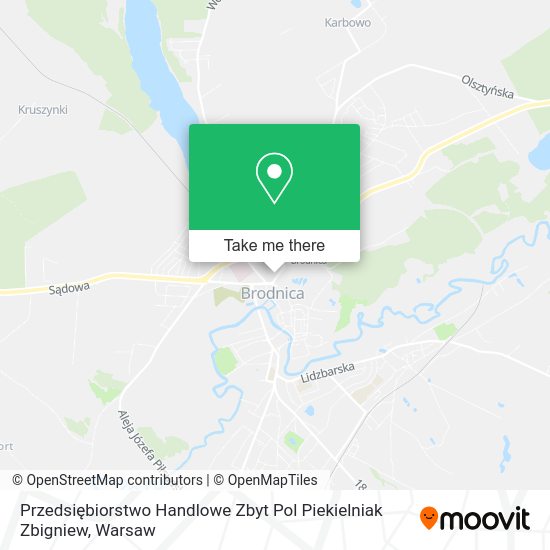 Przedsiębiorstwo Handlowe Zbyt Pol Piekielniak Zbigniew map