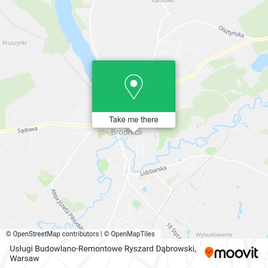 Usługi Budowlano-Remontowe Ryszard Dąbrowski map