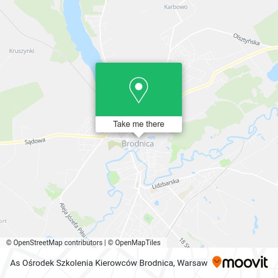 As Ośrodek Szkolenia Kierowców Brodnica map