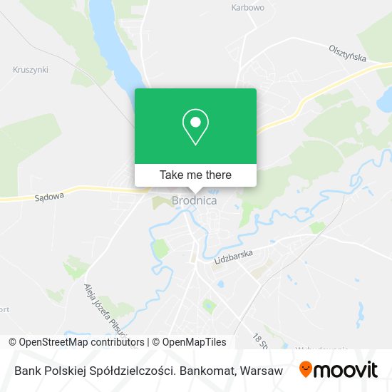 Bank Polskiej Spółdzielczości. Bankomat map