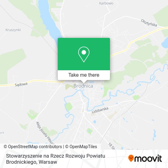 Stowarzyszenie na Rzecz Rozwoju Powiatu Brodnickiego map