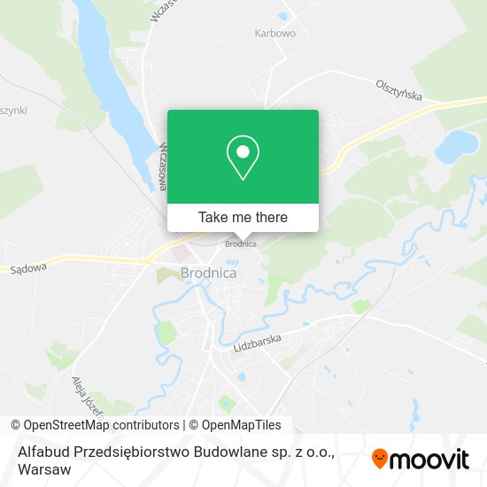 Alfabud Przedsiębiorstwo Budowlane sp. z o.o. map