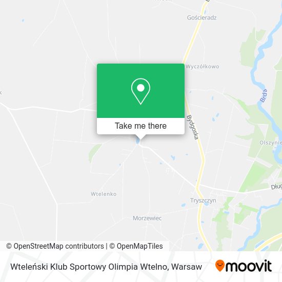 Wteleński Klub Sportowy Olimpia Wtelno map