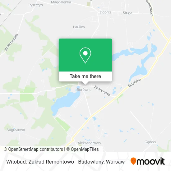 Карта Witobud. Zakład Remontowo - Budowlany