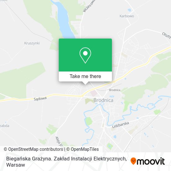 Biegańska Grażyna. Zakład Instalacji Elektrycznych map