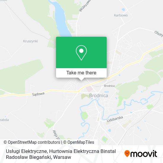 Usługi Elektryczne, Hurtownia Elektryczna Binstal Radosław Biegański map