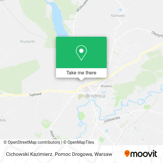 Карта Cichowski Kazimierz. Pomoc Drogowa