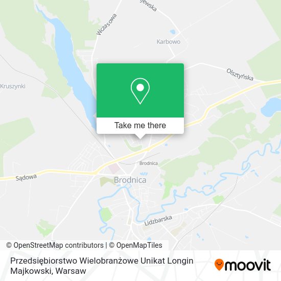 Przedsiębiorstwo Wielobranżowe Unikat Longin Majkowski map