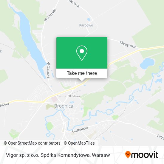 Vigor sp. z o.o. Spółka Komandytowa map