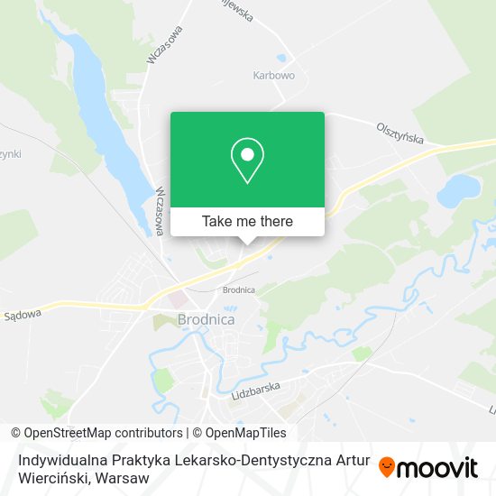 Indywidualna Praktyka Lekarsko-Dentystyczna Artur Wierciński map